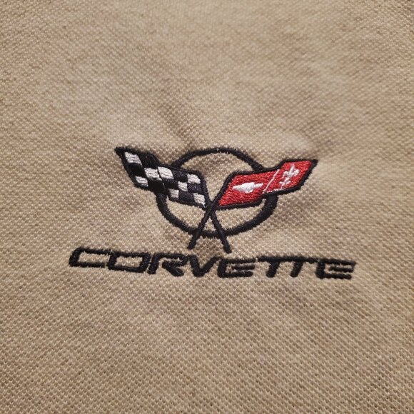 Inner Harbor Men's Polo Style Shirt with Embroidered Corvette C-5 Logo, Size XXL - Picture 4 of 11